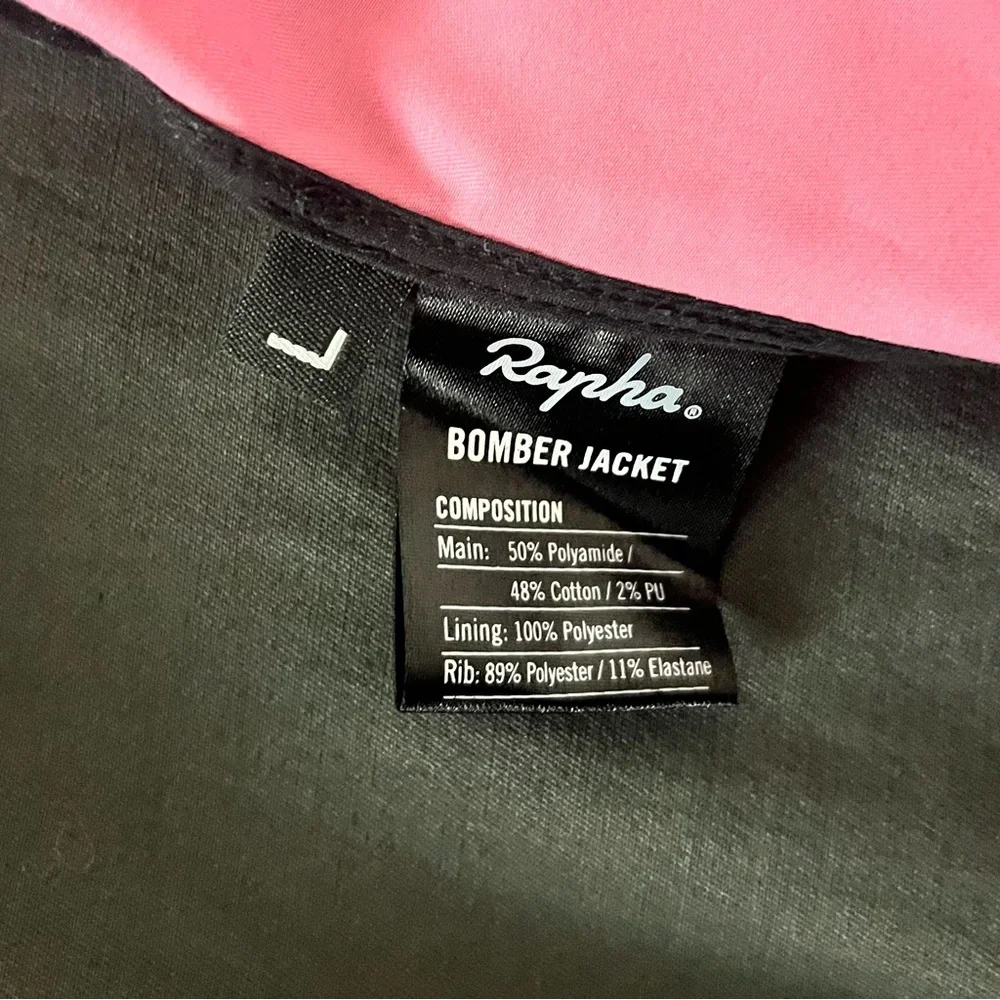 Rapha Cycling Bomber Jacket Grey Size L - Picture 9 of 10